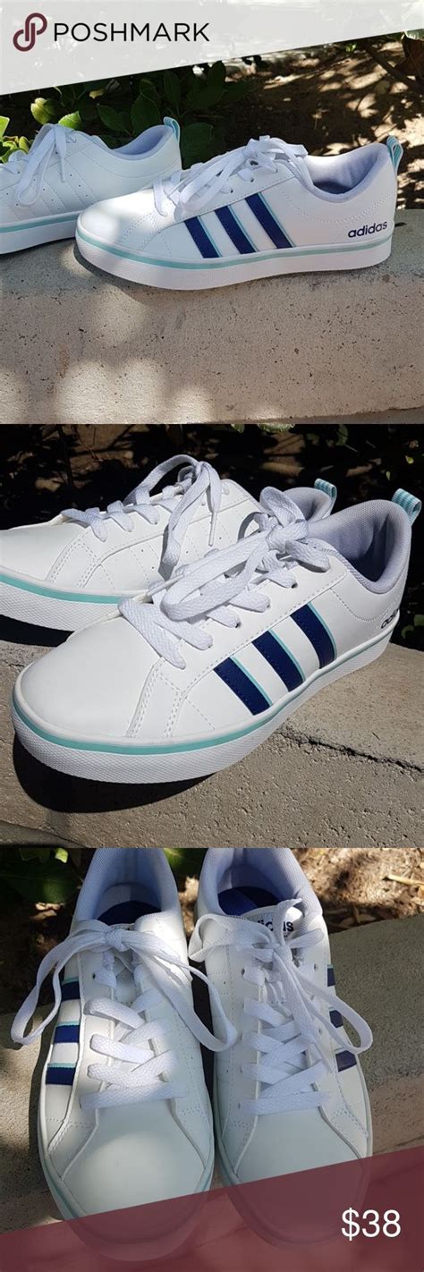 blue adidas with blue stripes|adidas white blue stripes.